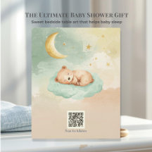 Spotify Wiegenlied QR Sleeping Bear auf Wolken Kin