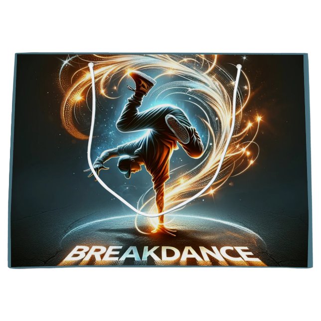 "Spotlight Groove" - ​ ​ im Rampenlicht tanzen! Große Geschenktüte (Vorderseite)