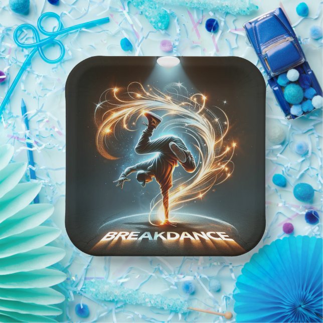 "Spotlight Groove" - ​ ​ im Rampenlicht tanzen! Pappteller (Party)