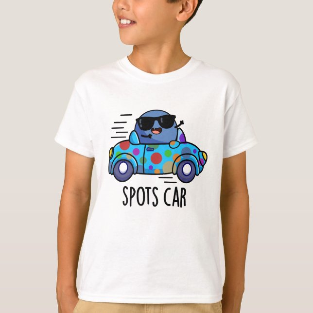 Spots Auto Funny Sports Car Pub T-Shirt (Vorderseite)