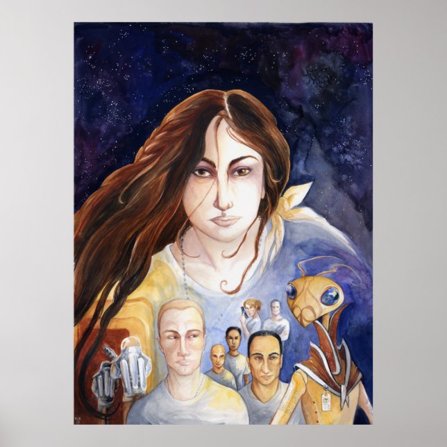 Spots das Weltraummaritim-Poster Poster (Vorne)