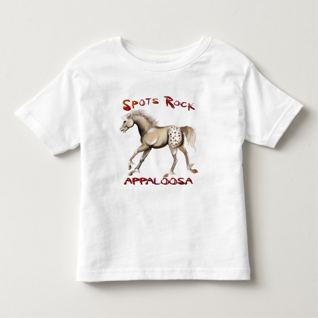 *Spots Felsen Appaloosa 2 Kleinkind T-shirt (Vorderseite)