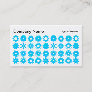 Spots - Sky Blue on White Visitenkarte