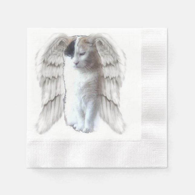 Spott Angel Cocktail Papier Napkin Serviette (Vorderseite)
