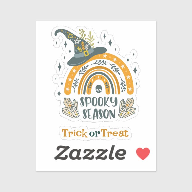 Spott Halloween-Symbole Aufkleber (Blatt)