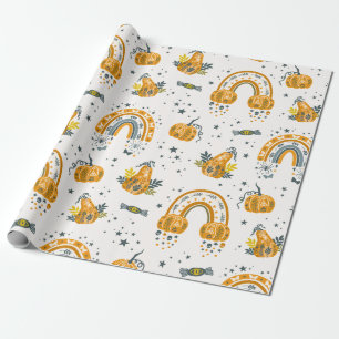 Spott Halloween-Symbole Geschenkpapier