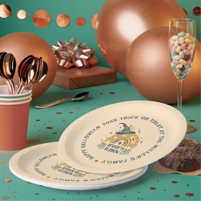 Spott Halloween-Symbole Pappteller (Multi)
