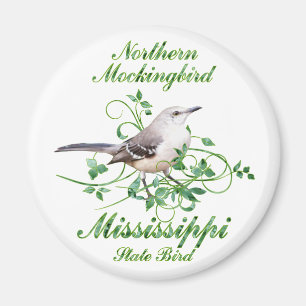 Spottdrossel-Mississippi-Staats-Vogel Magnet