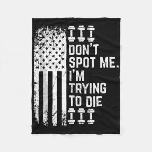 Spotte mir nicht, dass ich versuche, Bodybuilding  Fleecedecke