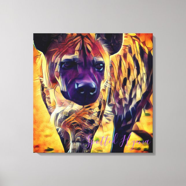 Spotted Hyena [Premium Canvas] Leinwanddruck (Vorderseite)