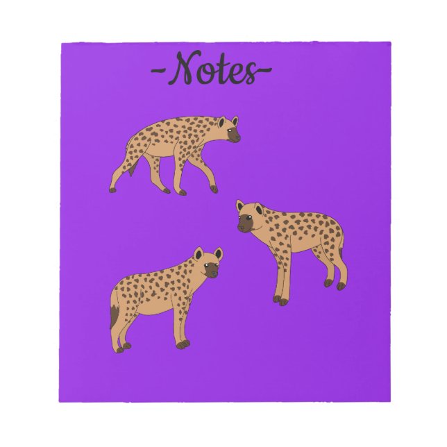 Spotted Hyenas Notizblock (Vorderseite)