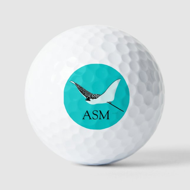 Spotted Leopard Ray Golf Balls Golfball (Vorderseite)