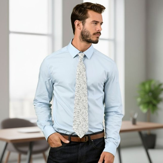 Spotted tie, white and black tie, modern wedding  krawatte (Von Creator hochgeladen)