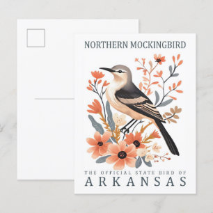 Spötter Vogel von Arkansas USA Reise Postkarte