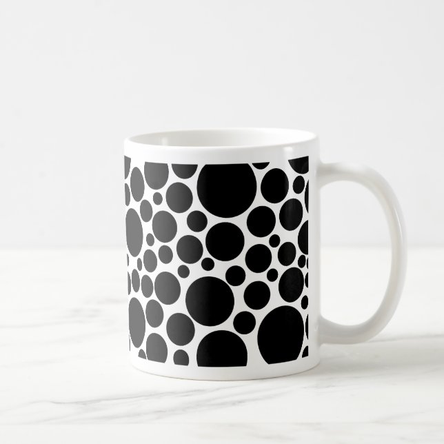 Spotty Black on White Tasse (Rechts)