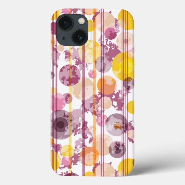 Spotty Strip Weiße Muster Case-Mate iPhone Hülle (Rückseite)