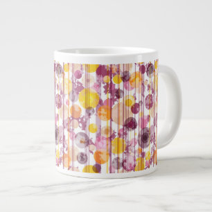 Spotty Strip Weiße Muster Jumbo-Tasse