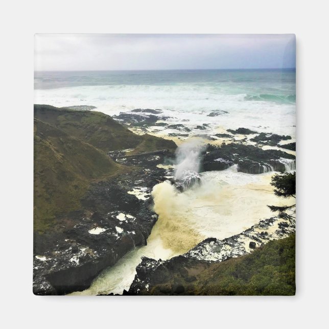 Spouting Horn, Cape Perpetua, Oregon Coast Magnet (Vorne)