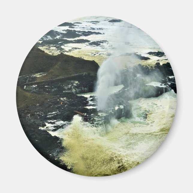 Spouting Horn, Cape Perpetua, Oregon Coast Magnet (Vorne)