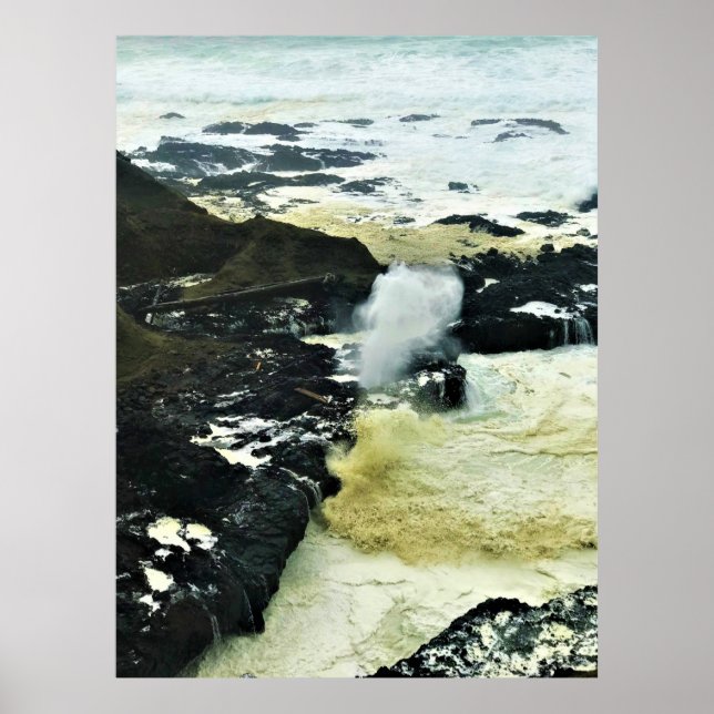 Spouting Horn, Cape Perpetua, Oregon Coast Poster (Vorne)