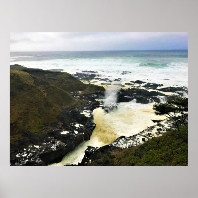 Spouting Horn, Cape Perpetua, Oregon Coast Poster (Vorne)