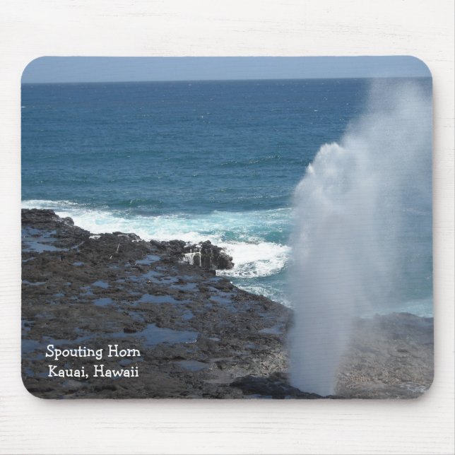 Spouting Horn in Kauai, Hawaii Mousepad (Vorne)
