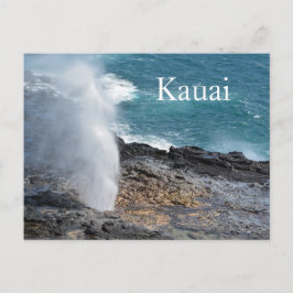 Spouting Horn in Kauai, Hawaii Postkarte