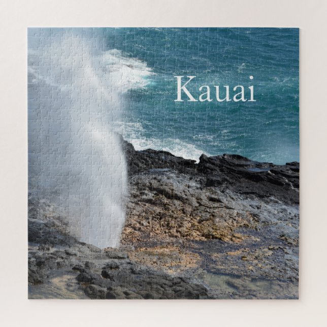 Spouting Horn in Kauai, Hawaii Puzzle (Vertikal)