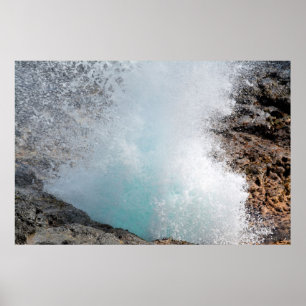 Spouting Horn Kauai, Hawaii Poster