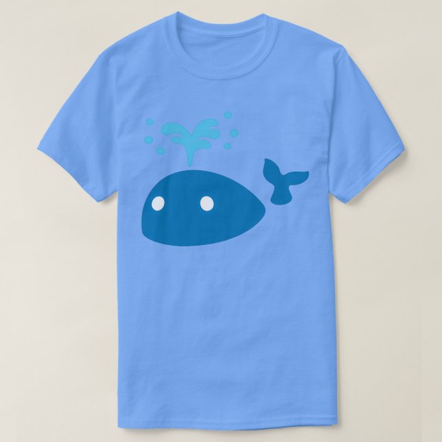 Spouting Whale Niedlich Whale Geschenk für Spucken T-Shirt (Design vorne)