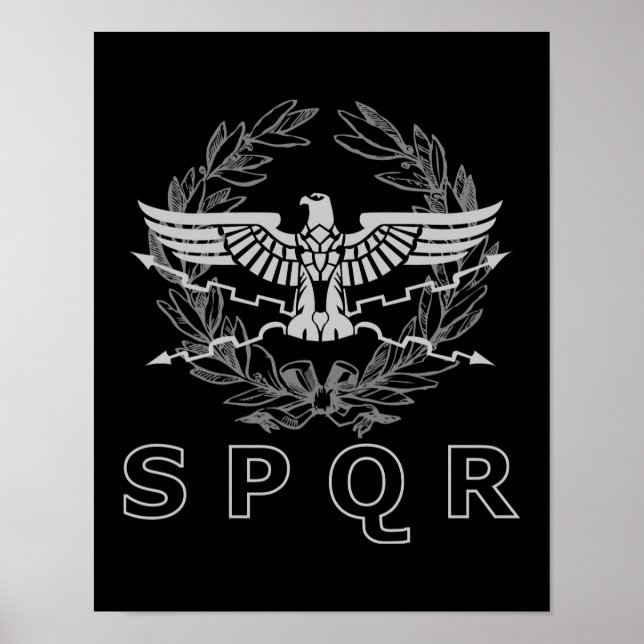 SPQR Das römische Empire-Emblem Poster (Vorne)