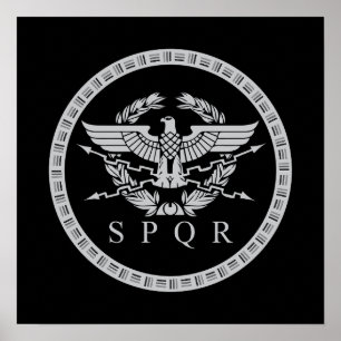 SPQR Das römische Empire-Emblem Poster