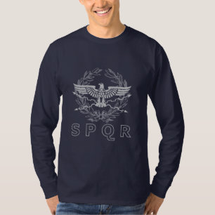 SPQR Das Römische Reich Emblem Langarmshirt T-Shirt