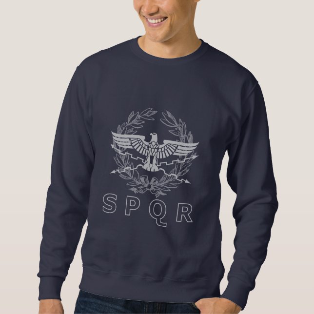 SPQR Das römische Reich Emblem Sweatshirt (Vorderseite)