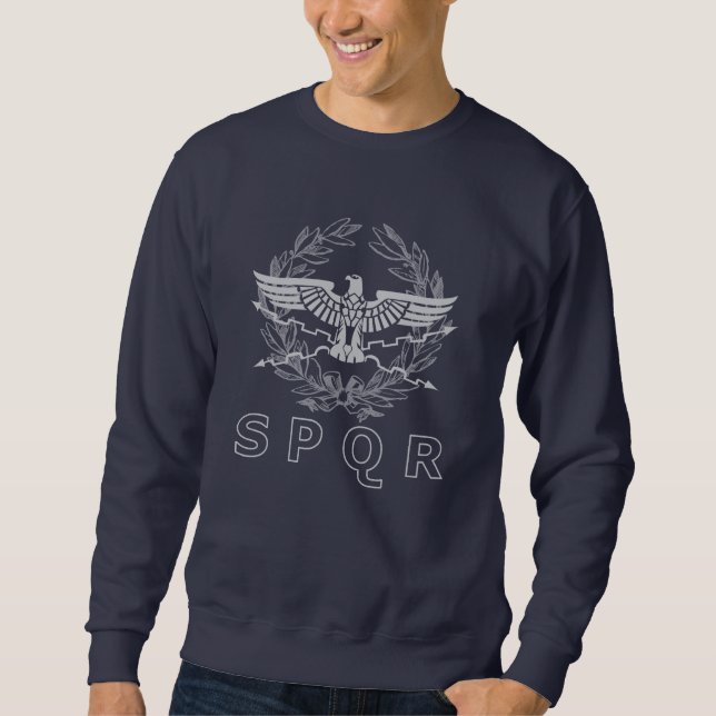 SPQR Das römische Reich Emblem Sweatshirt (Vorderseite)