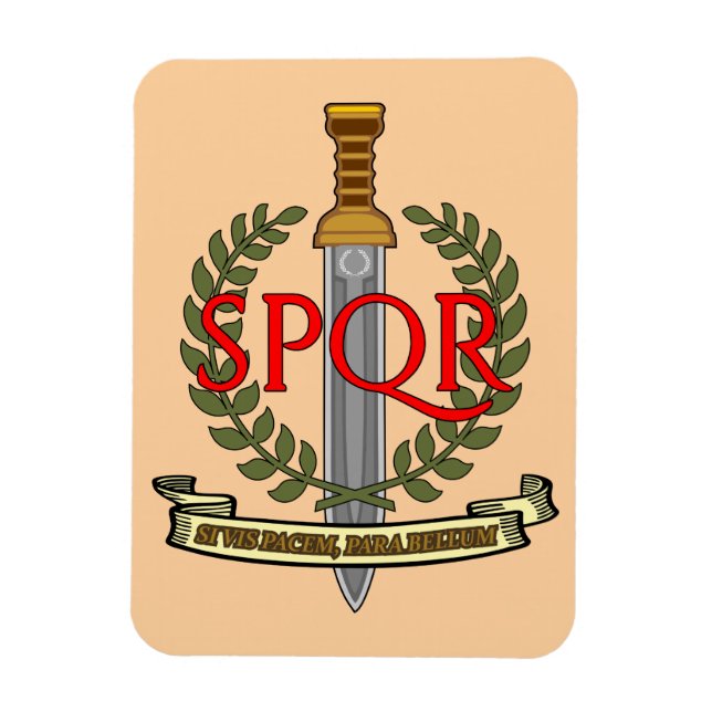  SPQR Gladius - Senatus Populusque Romanus  Magnet (Vertikal)