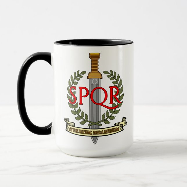 SPQR Gladius - Senatus Populusque Romanus  Tasse (Links)