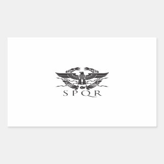 spqr hemblem.ai rechteckiger aufkleber