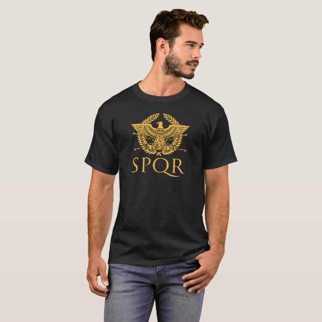 SPQR-Imperium Römisches Adler T-Shirt  (Vorne ganz)