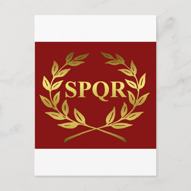 SPQR POSTKARTE (Vorderseite)