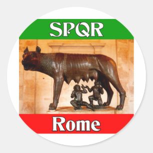 SPQR Rom Runder Aufkleber