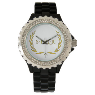SPQR römische Siegel-Uhr Armbanduhr