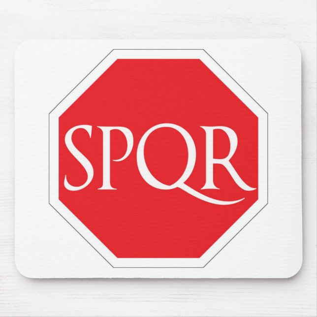 SPQR römische Straße Mousepad (Vorne)