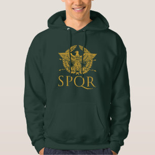 SPQR Römischer Adler Reich Geschichte Hoodie 