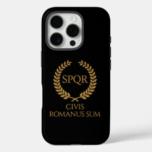 SPQR römisches Emblem – Civis Romanus Sum Lorbeerk iPhone 16 Pro Hülle