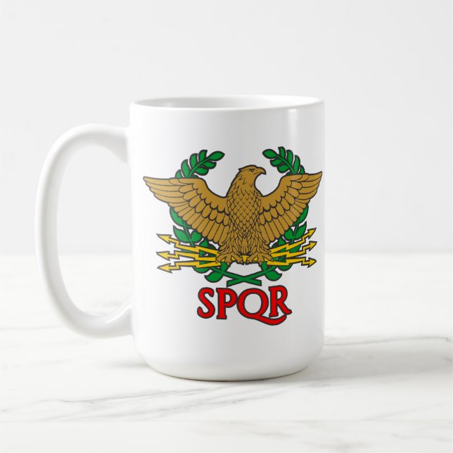 SPQR - Senatus Populusque Romanus Kaffeetasse (Links)