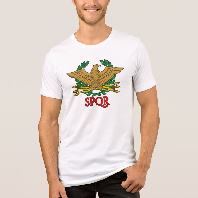 SPQR Senatus Populusque Romanus Tri-Blend Shirt (Vorderseite)