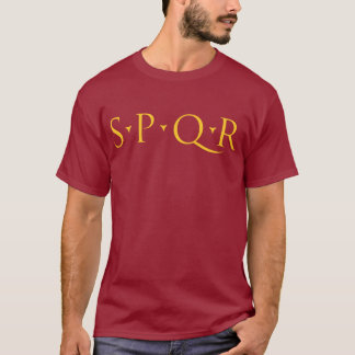 SPQR-Shirt für Vorderseite und Rückseite T-Shirt