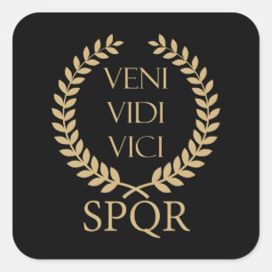 SPQR: Veni, Vidi, Vici Quadratischer Aufkleber