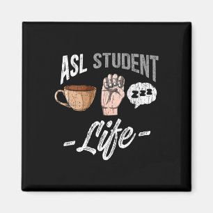 Sprach-Attraf taube Bewusstsein Asl Student Spaß G Magnet